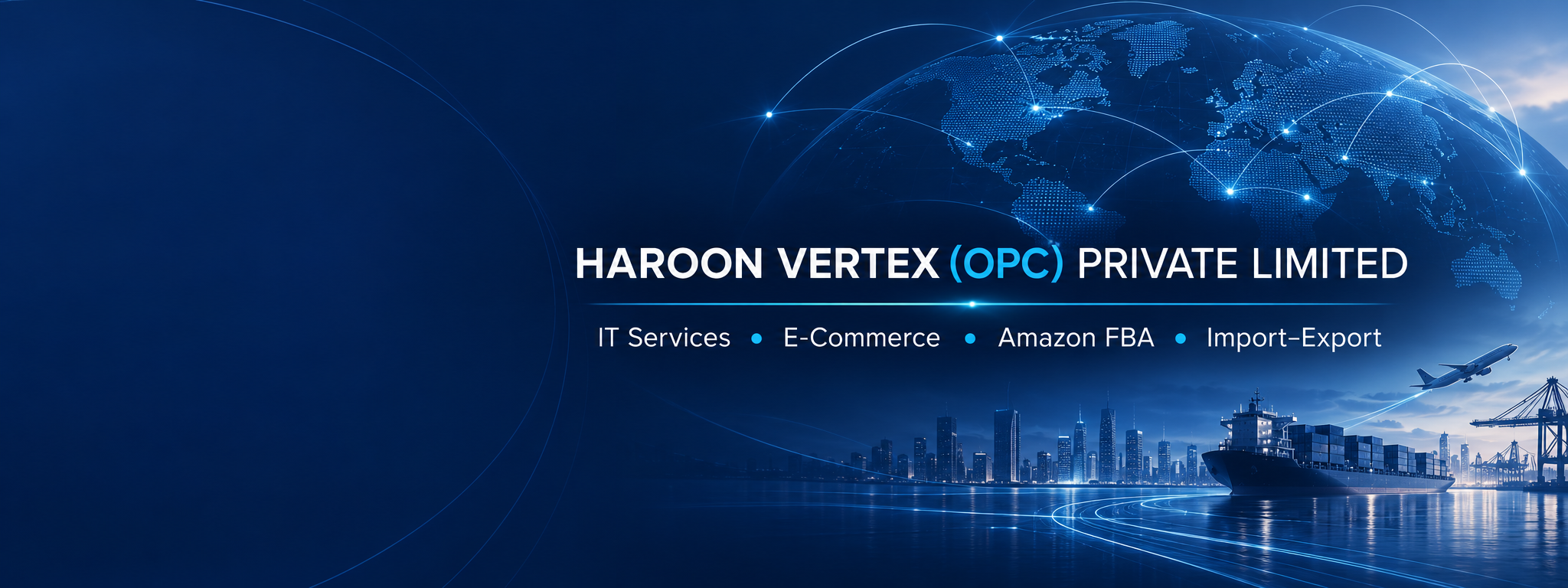 HAROON VERTEX services across IT, e-commerce, Amazon FBA and import-export